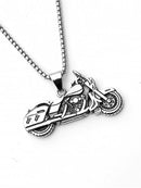 Corrente com Pinjente de Moto - Aço Inoxidável !