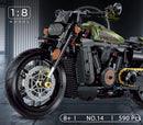 Moto de Brinquedo Realista para Montar