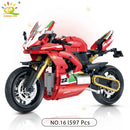 Moto de Brinquedo Realista para Montar